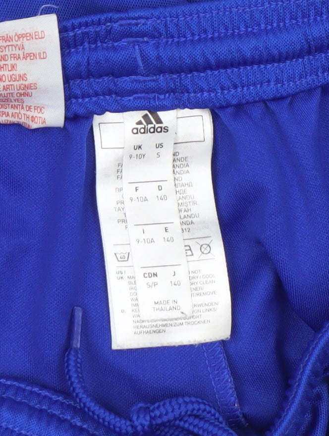 Additional view of Adidas boys’ blue athletic football shorts 9-10 years lightweight activewear