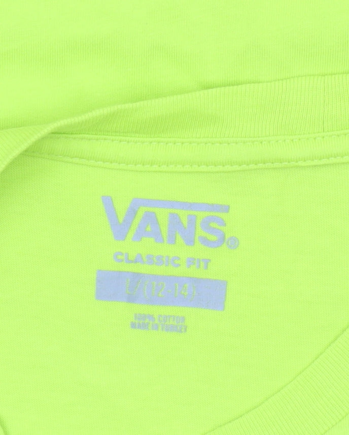 Boys UK Size 12-14 Years VANS Yellow Basic T-Shirt
