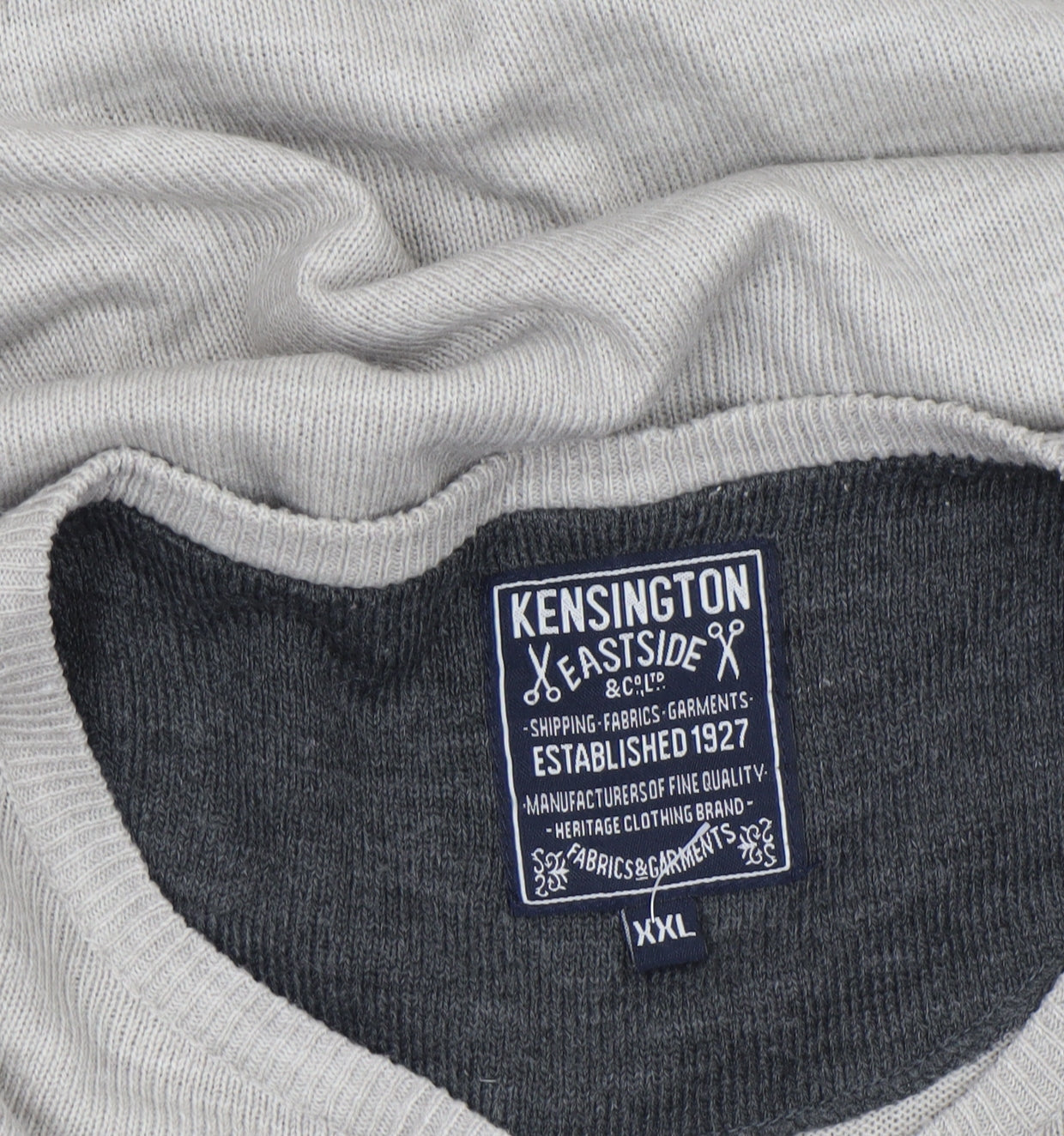 Mens UK Size 2XL Kensington Eastside Beige Pullover Jumper