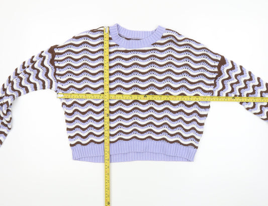 Womens UK Size M Hollister Multicoloured Pullover Jumper