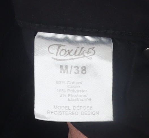 Womens UK Size M Toxik3 Slim Fit Skinny Black Jeans