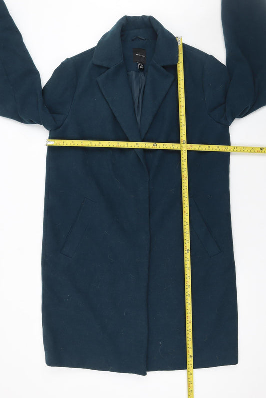 Womens UK Size 12 New Look Blue Overcoat