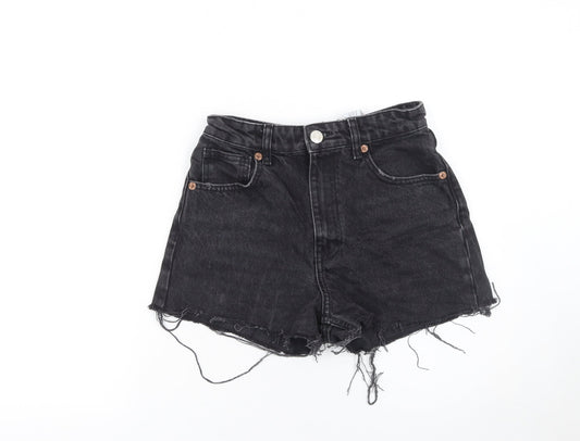 Womens UK Size 8 Zara Regular Fit Cut-Off Shorts
