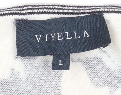 Womens UK Size L Viyella Black Basic Blouse