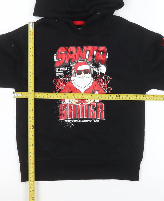 Boys UK Size 7-8 Years Primark Black Pullover Hoodie