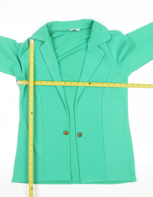 Womens UK Size 10 Quiz Regular Green Blazer