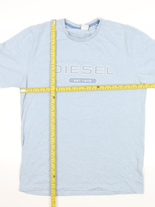 Mens UK Size M Diesel Blue T-Shirt