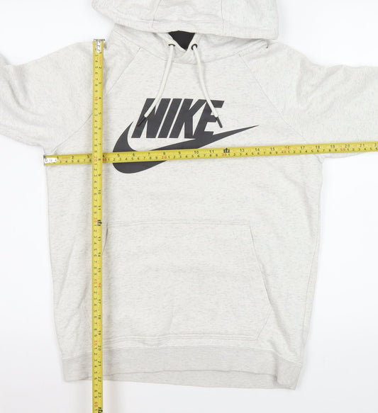 Womens UK Size XS Nike Grey Pullover Hoodie