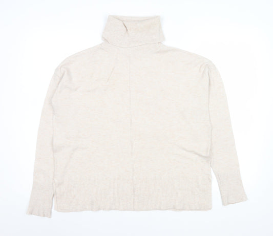 Dunnes Stores Women Beige Roll Neck Jumper Size S