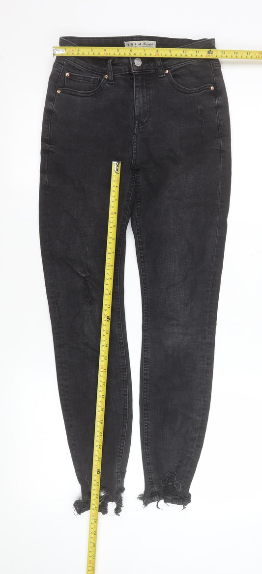 Womens UK Size 8 Denim Co. Slim Fit Skinny Black Jeans