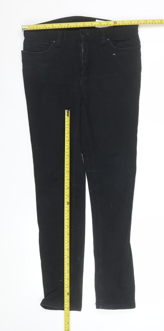 Womens UK Size 10 Denim Co Classic Fit Skinny Black Jeans
