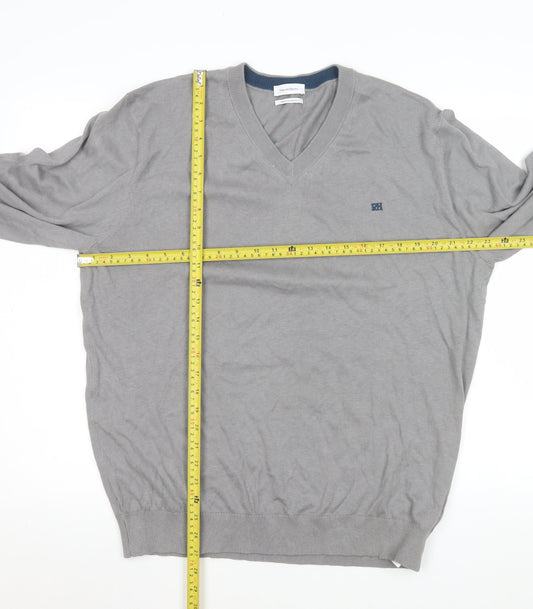 Mens UK Size XL Pedro del Hierro Grey Pullover Sweatshirt