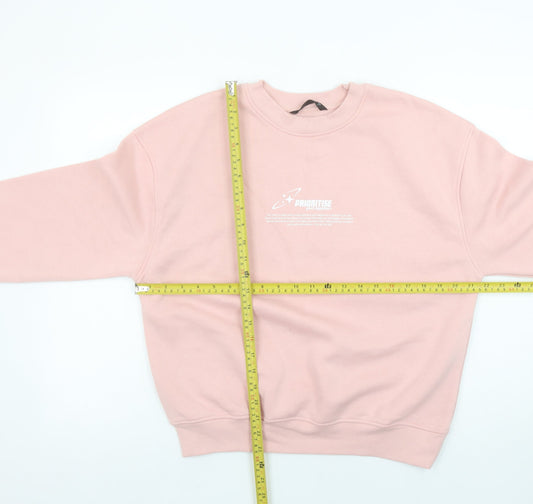 Womens UK Size S Dunnes Stores Pink Pullover Sweatshirt