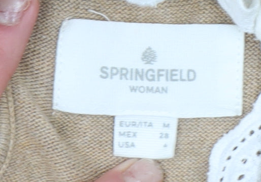 Womens UK Size 12 Springfield Beige Pullover Jumper