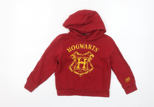 Boys UK Size 5-6 Years Harry Potter Red Pullover Hoodie