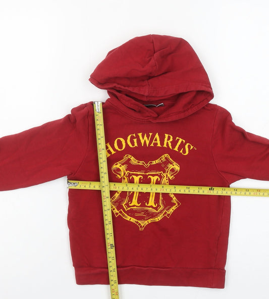 Boys UK Size 5-6 Years Harry Potter Red Pullover Hoodie