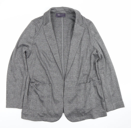 Womens UK Size 14 Marks and Spencer Regular Grey Blazer