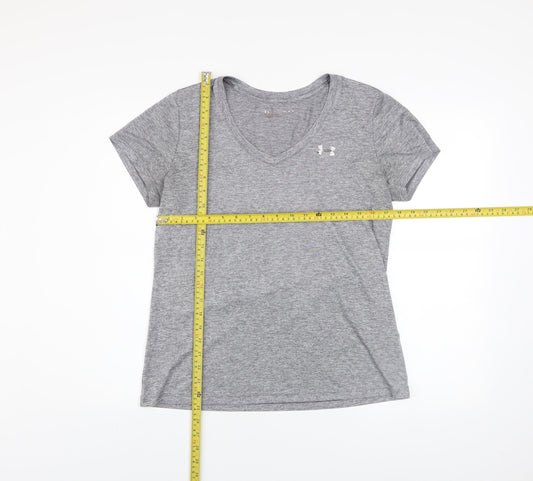 Mens UK Size M Under armour Grey Gym & Training Running & Jogging CrossFit T-Shi