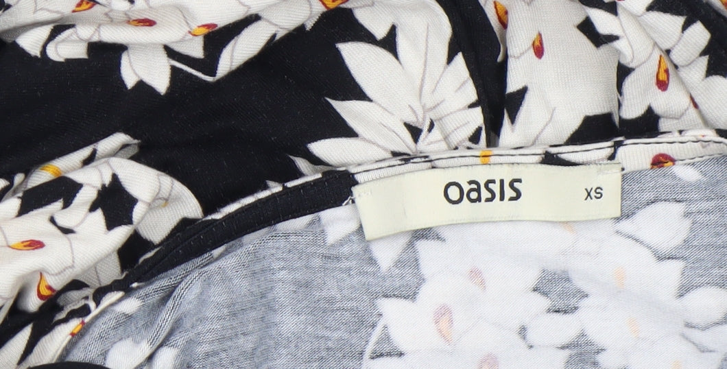 Womens UK Size XS Oasis One-Piece Black Jumpsuit