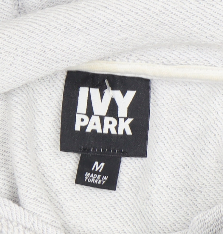 Womens UK Size M IVY PARK Grey Pullover Hoodie