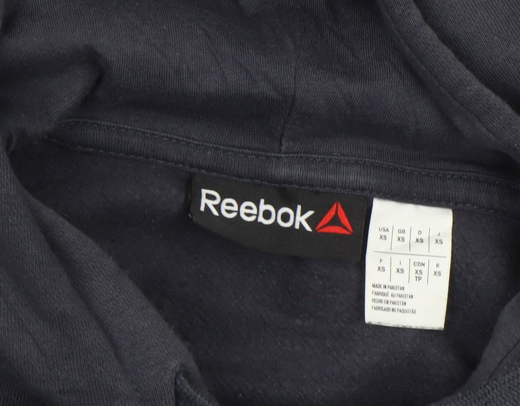 Mens UK Size XS Reebok Black Pullover Hoodie