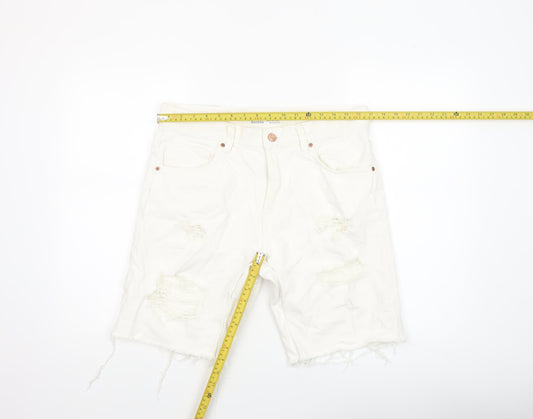 Mens UK Size M Bershka Regular Fit Shorts Shorts