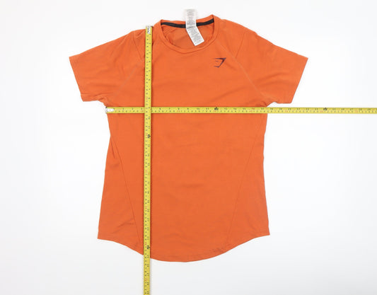 Mens UK Size S Gymshark Orange Gym & Training Running & Jogging Bodybuilding T-S