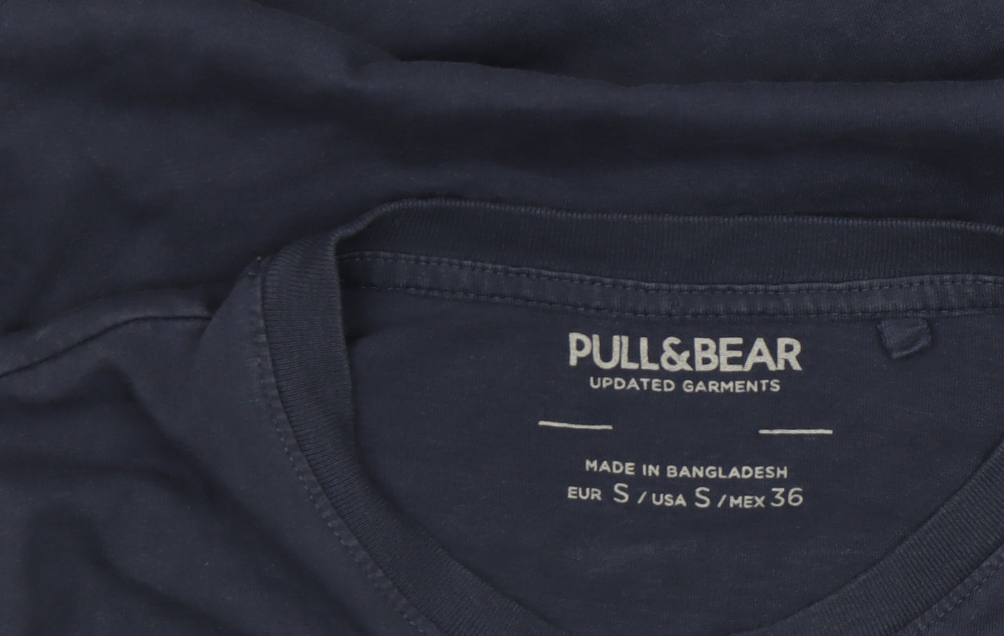 Mens UK Size S Pull&Bear Blue T-Shirt