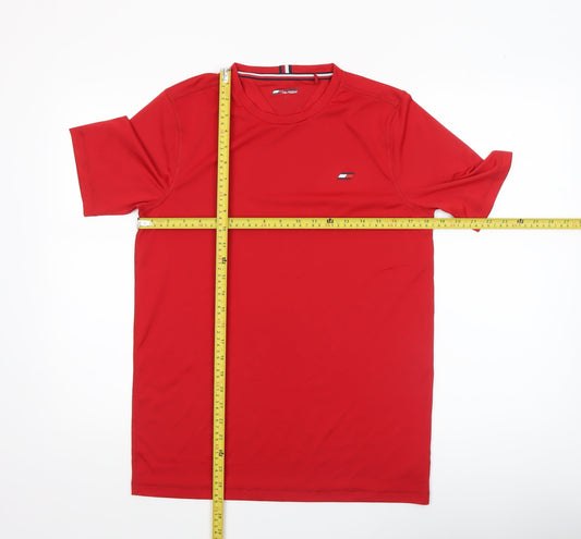 Mens UK Size M Tommy Hilfiger Red Running & JoggingGym & Training T-Shirt