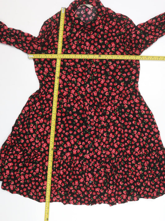 Womens UK Size 10 Stradivarius Shirt Dress
