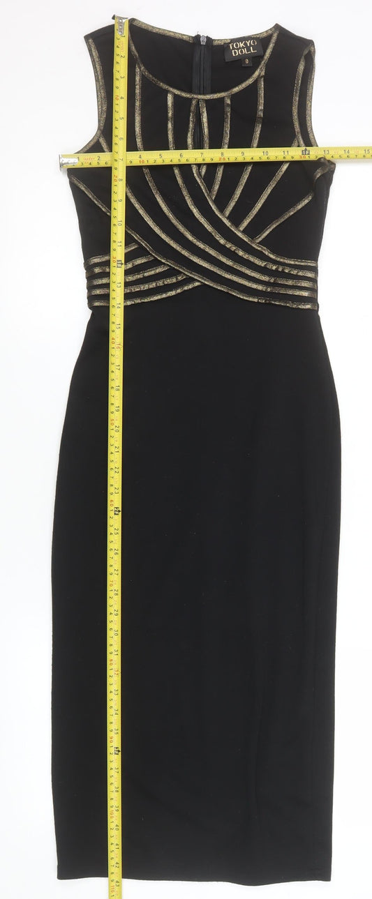 Womens UK Size 8 Tokyo Doll Bodycon Dress