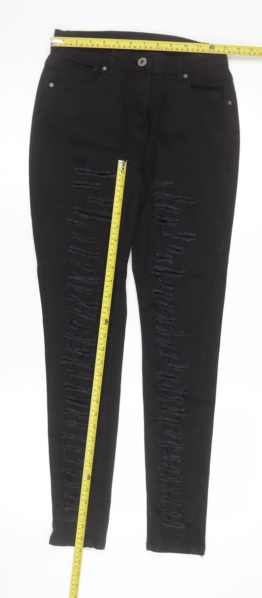 Womens UK Size 12 Parisian Slim Fit Skinny Black Jeans