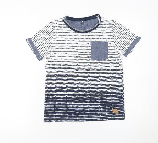 Boys UK Size 9-10 Years name it Blue Basic T-Shirt