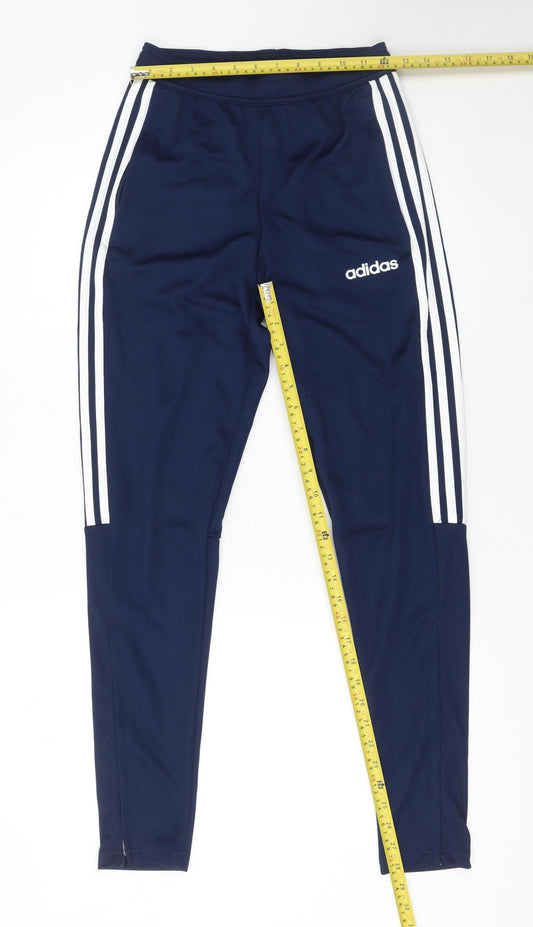 Boys UK Size XS adidas Slim Fit Jogger Blue Trousers