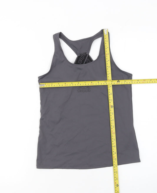 Womens UK Size 2XS Kappa x Primark Grey Gym & Training Running & Jogging Yoga Ta