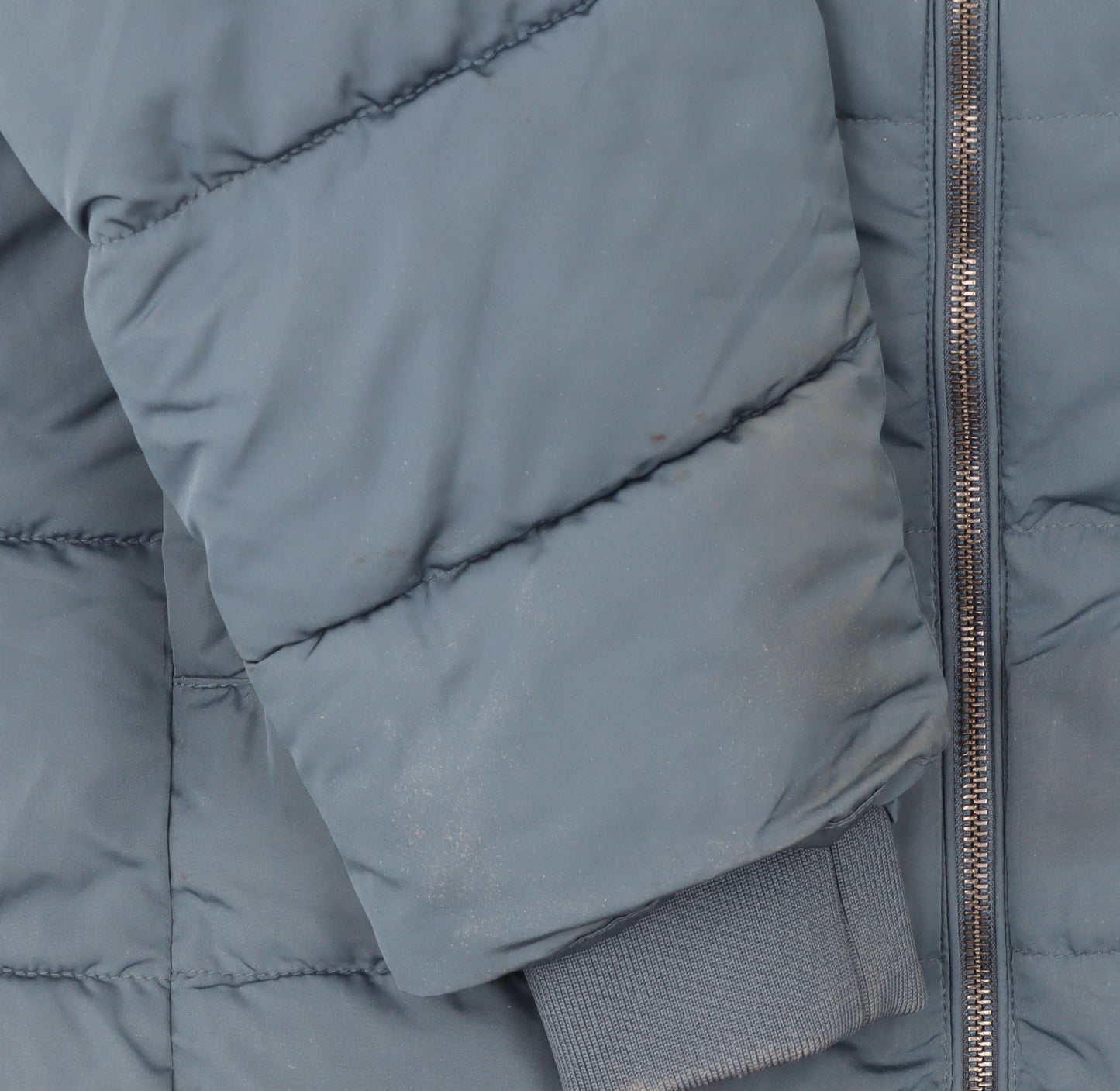 Dunnes Stores Women Blue XL Long Puffer Coat Hooded Winter Jacket