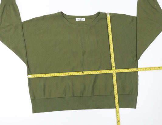 Womens UK Size XL Gallery Green Pullover Jumper