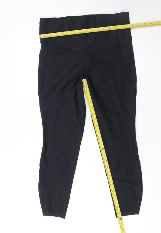 Womens UK Size L All in Motion Slim Fit Ankle Black Leggings