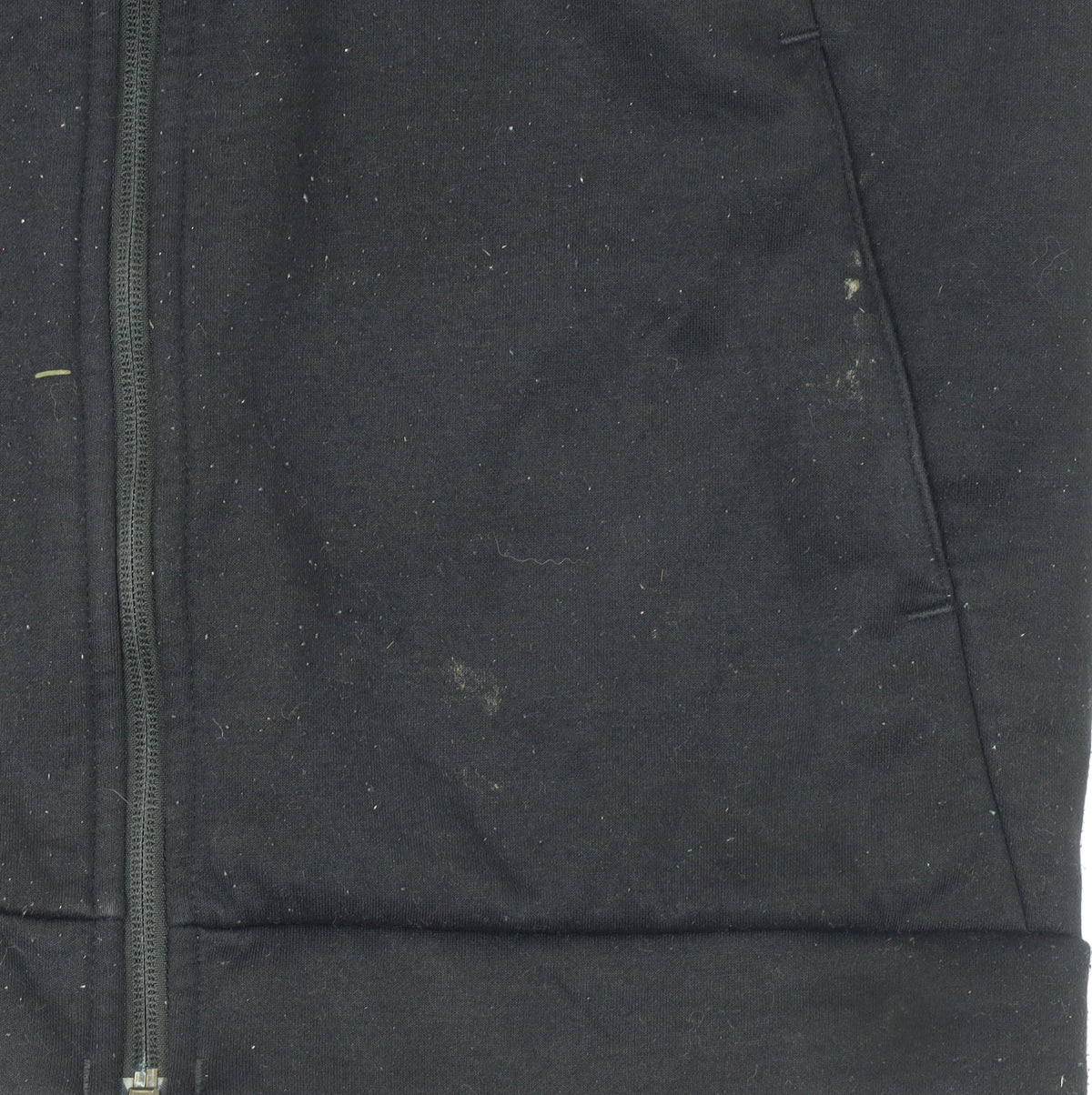 Additional view of The North Face boys’ black fleece full zip hoodie, size 18 plus