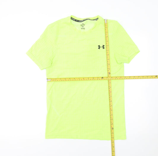Mens UK Size S Under armour Yellow Running & JoggingGym & TrainingCrossFitFootba