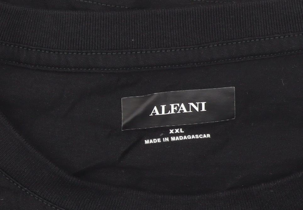 Mens UK Size 2XL Alfani Black T-Shirt