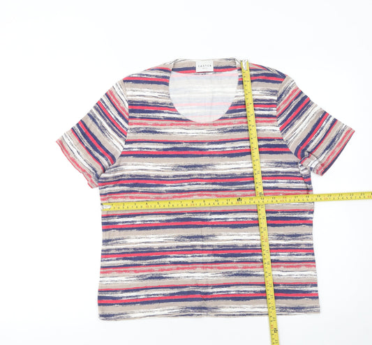 Womens UK Size 14 Eastex Multicoloured Basic T-Shirt