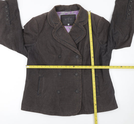 Womens UK Size 20 Con Amore Regular Brown Blazer