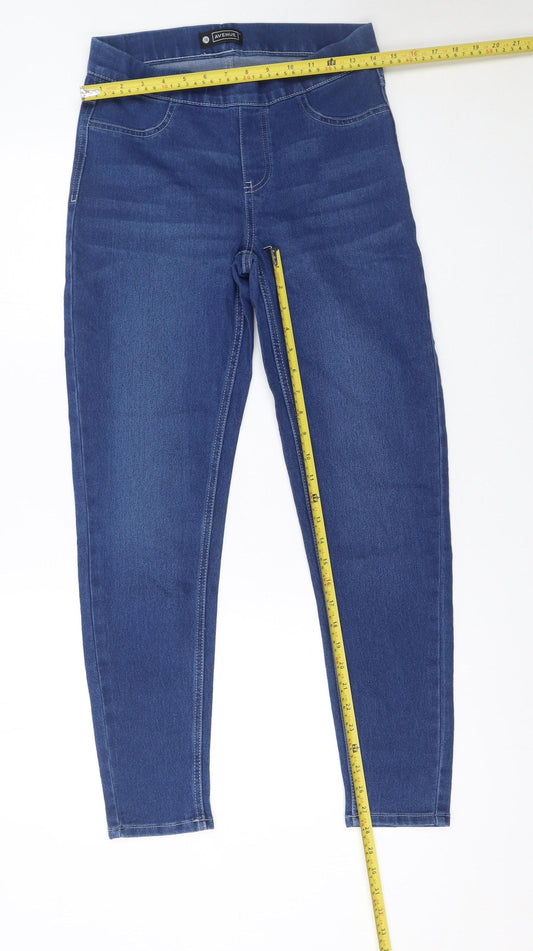 Womens UK Size 12 Avenue Slim Fit Jegging Blue Jeans