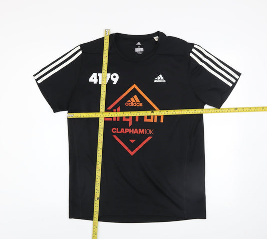 Mens UK Size M adidas Black Running & JoggingGym & Training T-Shirt