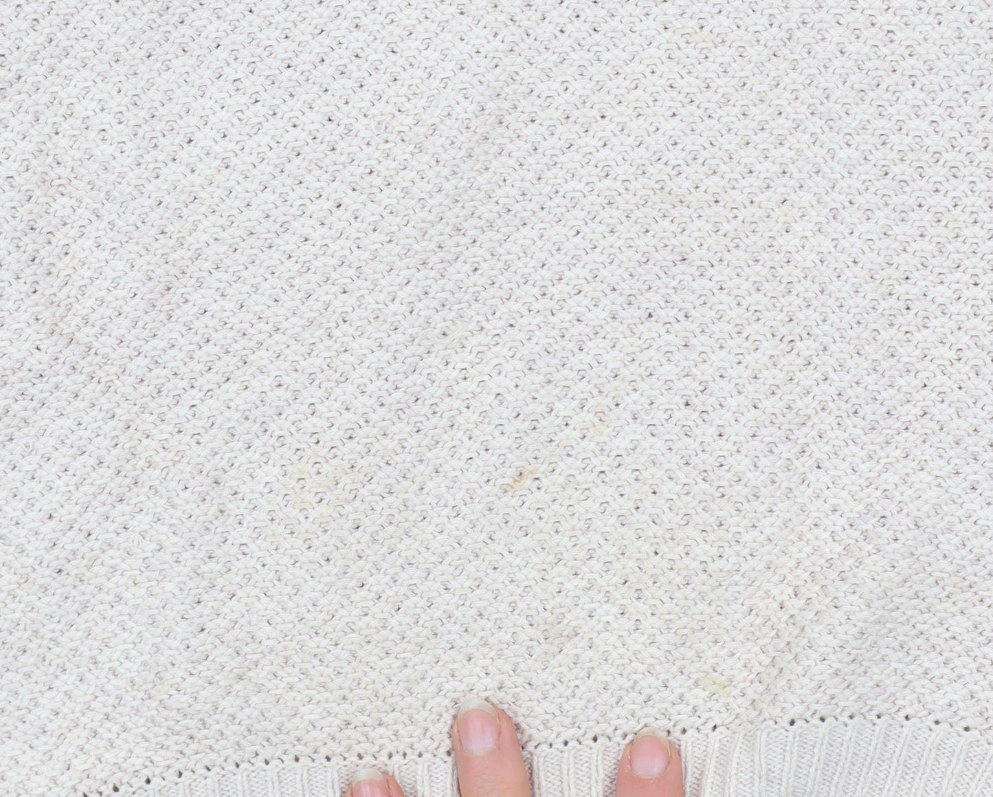 Womens UK Size 8 Wrap Beige Pullover Jumper