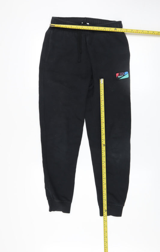 Mens UK Size XS Nike Regular Fit Jogger Black Trousers
