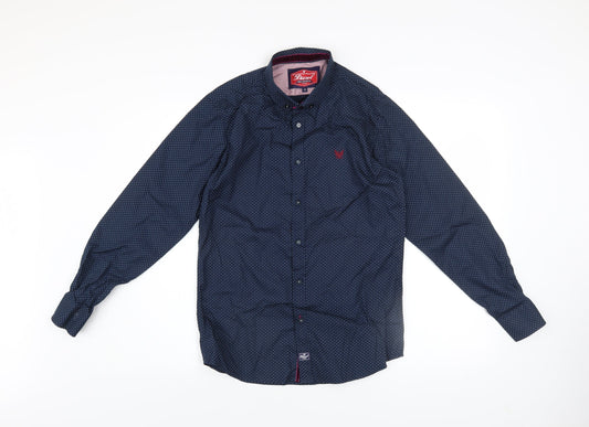 Boys UK Size 13 Years Diesel Blue Basic Button-Up