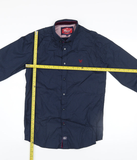 Boys UK Size 13 Years Diesel Blue Basic Button-Up