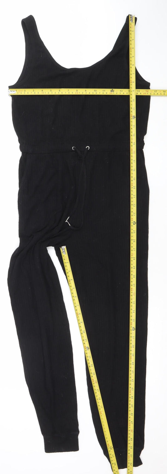 Womens UK Size M Topshop One-Piece Black Jumpsuit